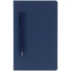 Ежедневник Magnet Shall с ручкой, синий, синий, искусственная кожа; покрытие софт-тач