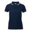 Рубашка поло женская STAN с окантовкой хлопок/полиэстер 185, 04BK, Т-синий, 185 гр/м2, хлопок