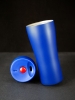 Термостакан Solingen, вакуумный, герметичный, синий, синий, корпус - металл; крышка - пластик