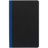 Ежедневник Nice Twice, недатированный, черный с синим, черный, покрытие софт-тач; искусственная кожа