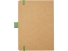 Блокнот В6 «Berk» из переработанной бумаги, зеленый, бумага, переработанный картон/бумага