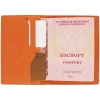 Обложка для паспорта Petrus, оранжевая, оранжевый, кожзам