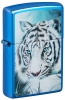 Зажигалка ZIPPO White Tiger с покрытием High Polish Blue, латунь/сталь, синяя, 38x13x57 мм, синий