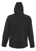 Куртка мужская с капюшоном Replay Men 340, черная, черный, полиэстер 94%; эластан 6%, плотность 340 г/м²; софтшелл