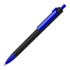 Ручка шариковая FORTE SOFT BLACK, черный/синий, пластик, покрытие soft touch, черный, синий, пластик, покрытие soft touch