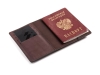 Обложка для паспорта «Нит», коричневый, кожа