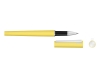 Ручка металлическая роллер «Brush R GUM» soft-touch с зеркальной гравировкой, желтый, soft touch
