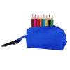 Набор цветных карандашей (8шт) с точилкой MIGAL в чехле, синий, 4,5х10х4 см, дерево, полиэстер, синий, дерево, полиэстер