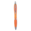 Шариковая ручка синие чернила, оранжевый, пластик