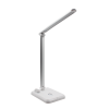 Настольная лампа Geek с беспроводной зарядкой (белый), белый, пластик