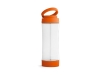 Стеклянная спортивная бутылка  «QUINTANA», 390 мл, оранжевый, пластик, стекло