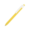 RETRO, ручка шариковая, желтый, пластик, желтый, белый, пластик