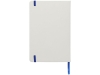 Блокнот А5 «Spectrum» с белой обложкой и цветной резинкой, синий, белый, пвх