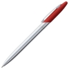 Ручка шариковая Dagger Soft Touch, красная, красный, металл; покрытие софт-тач