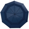 Складной зонт Dome Double с двойным куполом, темно-синий, синий