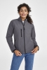 Куртка женская на молнии Roxy 340, серый меланж, серый, полиэстер 96%; эластан 4%; софтшелл