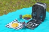 Набор для пикника "Эквадор" на 4 персоны с холодильным отделением, черный, полиэстер, металл