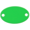 Шильдик металлический Alfa Oval, зеленый неон, зеленый