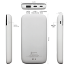 Внешний аккумулятор Bplanner Power 3 ST, софт-тач, 10000 mAh (Белый), белый, пластик, soft touch