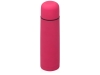 Термос «Ямал Soft Touch» с чехлом, розовый, металл, soft touch