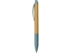 Ручка из бамбука и переработанной пшеницы шариковая «Nara», синий, дерево, пластик, бамбук