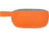 Портативная колонка «Arietta», серый, оранжевый, полиэстер, soft touch