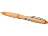 Ручка шариковая «Nash» из бамбука, оранжевый, пластик