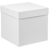 Коробка Cube, L, белая, белый, картон