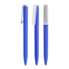 Ручка шариковая "Clive", синий, покрытие soft touch, синий с серебристым, пластик/soft touch
