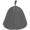 Банная шапка Heat Off, серая, серый, шерсть, 40%, полиэфир 60%; войлок