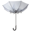 Зонт-трость Wind, серебристый, серебристый, пластик