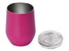 Вакуумная термокружка «Sense», непротекаемая крышка, крафтовая упаковка, розовый, металл