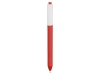 Ручка пластиковая шариковая Pigra P03, белый, красный, пластик