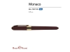 Ручка пластиковая шариковая «Monaco», коричневый, пластик, silk-touch