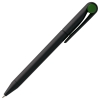 Ручка шариковая Prodir DS1 TMM Dot, черная с зеленым, черный, зеленый, пластик