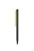 Шариковая ручка Pininfarina GrafeeX с желтым клипом, черный, алюминий