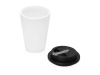 Пластиковый стакан с двойными стенками «Take away», черный, белый, пластик, силикон