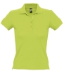 Рубашка поло женская People 210, зеленое яблоко, зеленый, хлопок