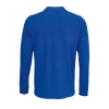 Рубашка поло с длинным рукавом Prime LSL, ярко-синяя (royal), синий, полиэстер 65%; хлопок 35%, плотность 200 г/м²; пике