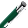 Ручка шариковая Keskus Soft Touch, зеленая, зеленый
