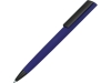 Ручка пластиковая soft-touch шариковая «Taper», синий, черный, soft touch