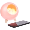 Беспроводная лампа-колонка Right Meow, розовая, розовый, пластик