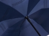 Зонт-трость наоборот «Inversa», синий, полиэстер, soft touch
