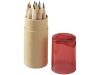 Набор из 12 цветных карандашей «Cartoon», красный, дерево, пластик, бумага