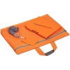 Набор Flexpen Shall Simple, оранжевый, оранжевый, искусственная кожа; нейлон; пластик; металл; покрытие софт-тач; полиэстер