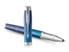 Ручка роллер Parker IM Royal, голубой, серебристый, металл