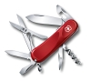 Нож перочинный VICTORINOX Evolution S14, 85 мм, 14 функций, с фиксатором лезвия, красный, красный, пластик abs / cellidor