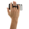 Картхолдер c RFID защитой для телефона 3-в-1, черный, пластик