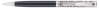 Ручка шариковая Pierre Cardin GAMME. Цвет - черный  и серебристый. Упаковка Е или E-1, серебристый, латунь, нержавеющая сталь