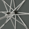 Зонт складной Fiber Alu Light, серый, серый, купол - эпонж, 190t; рама - металл; спицы - стеклопластик; ручка - пластик